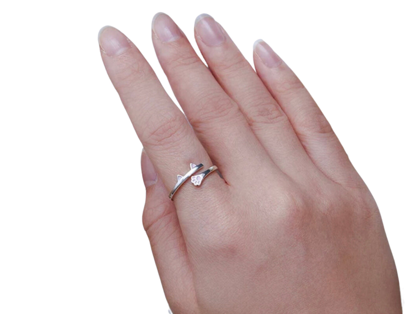 Pink Cat Paw Ring