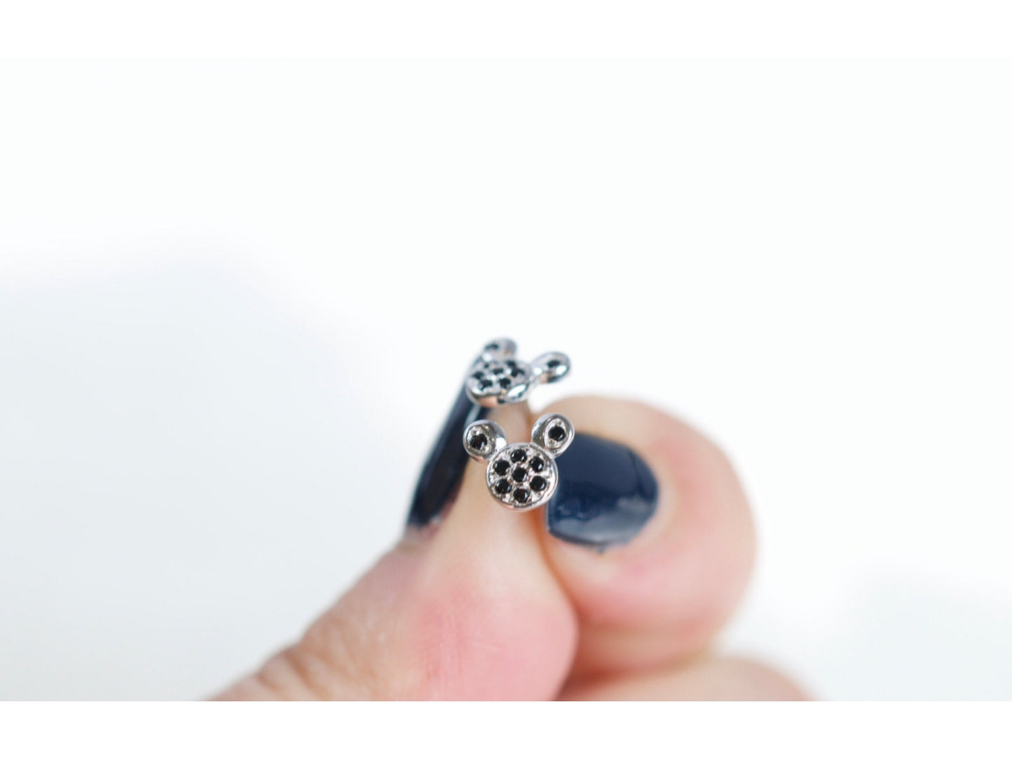 Tiny Mouse Stud Earrings