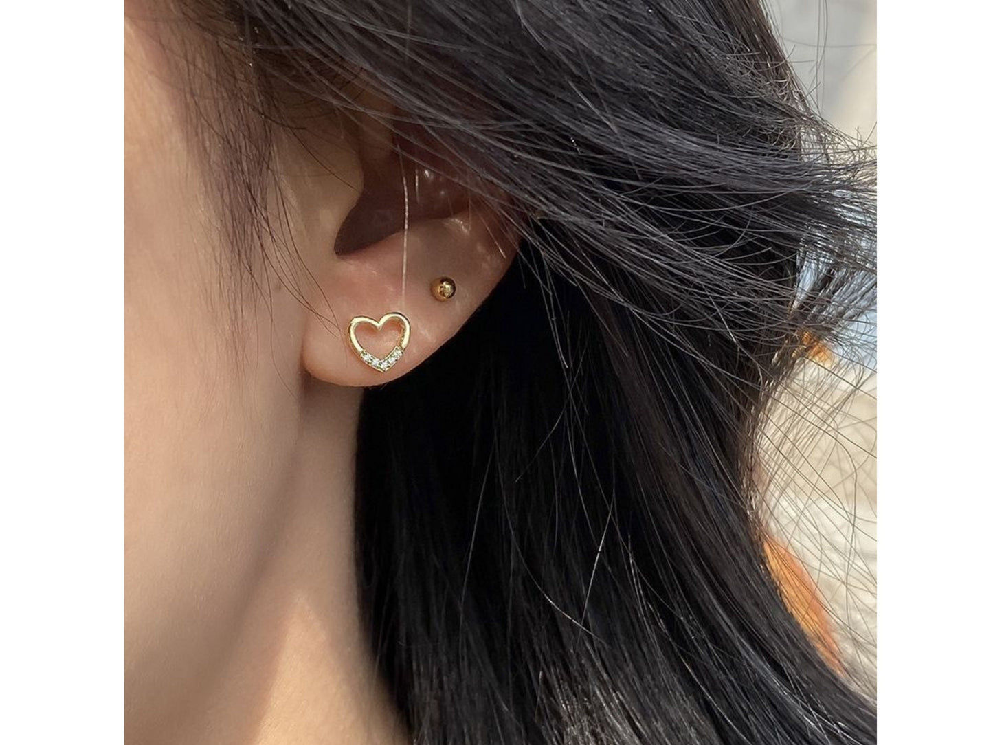Hollow Heart Earrings