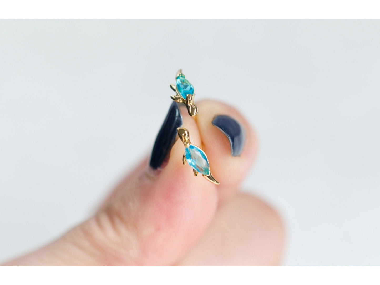 Tiny Mosasaurus Stud Earrings