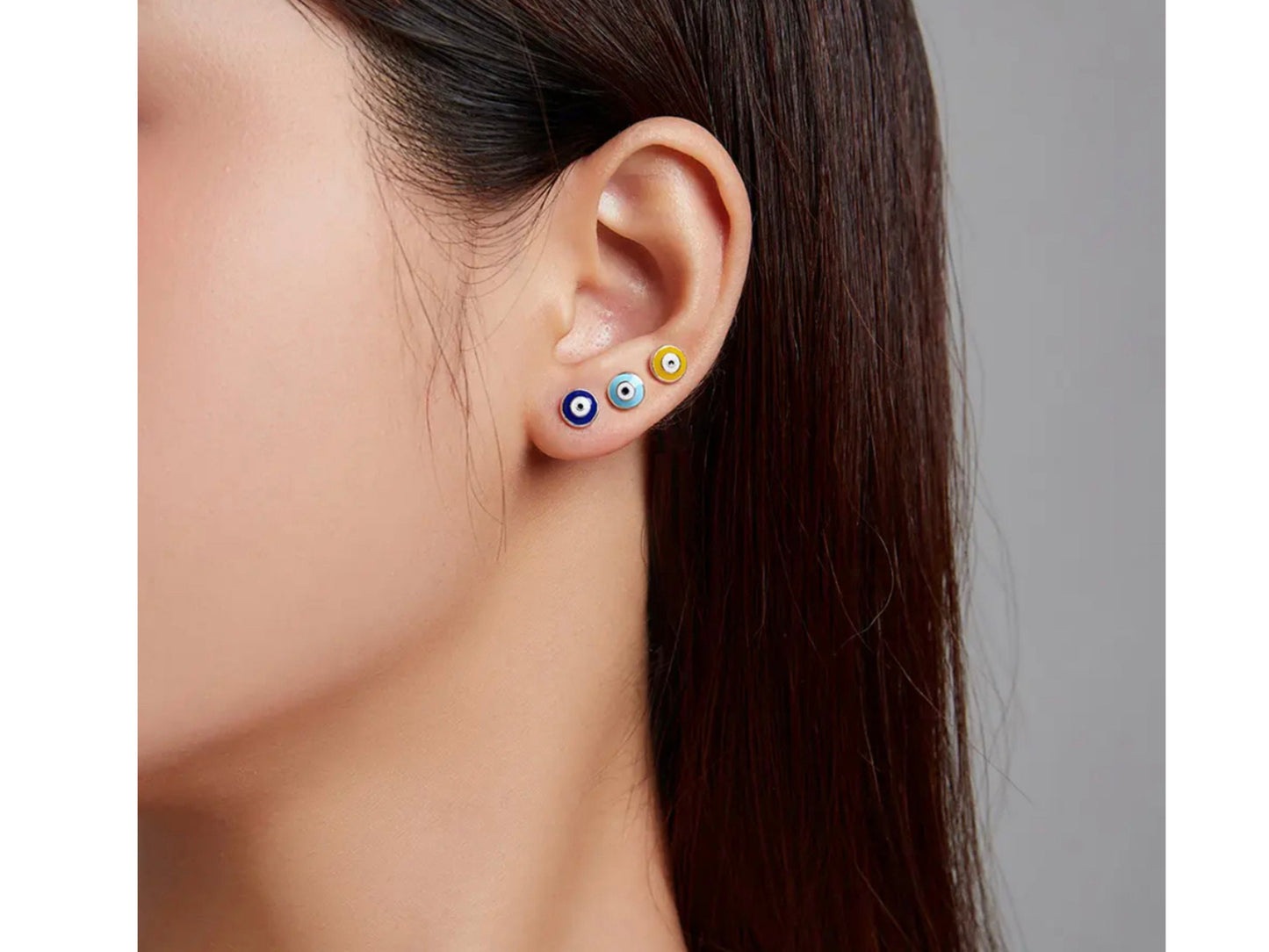Evil Eye Stud Earrings