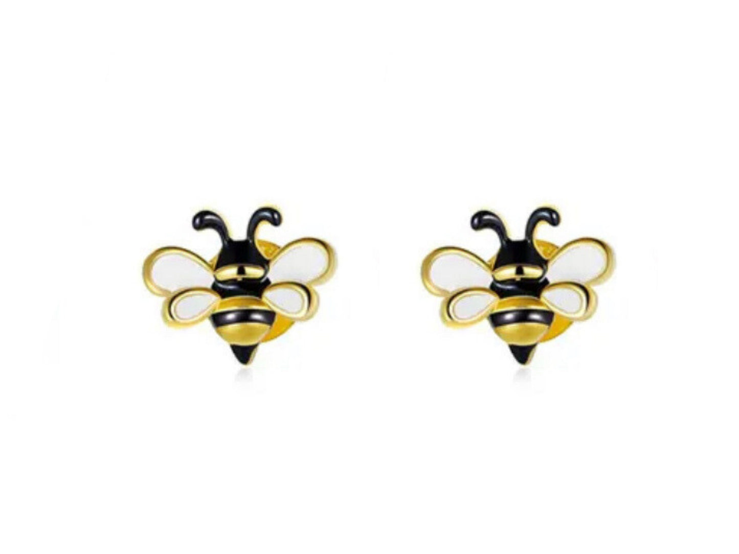 Tiny Bee Earrings