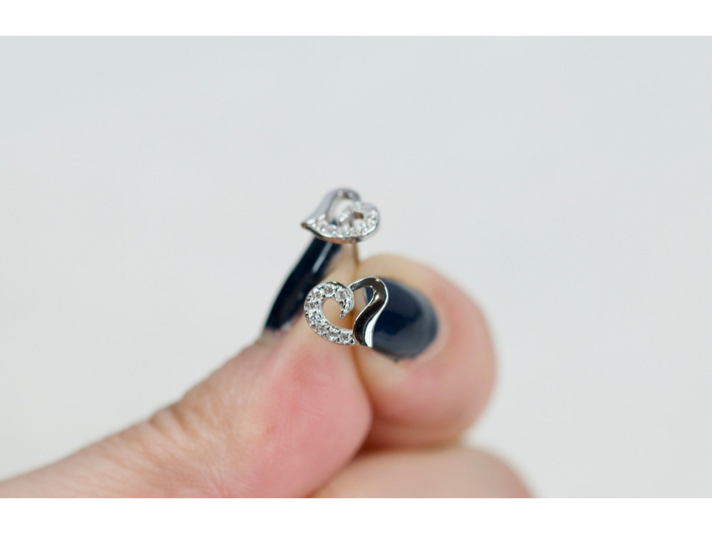 Tiny Heart Stud Earrings