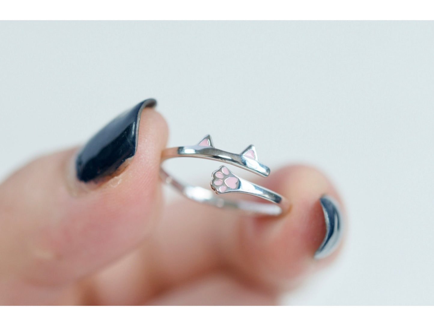 Pink Cat Paw Ring