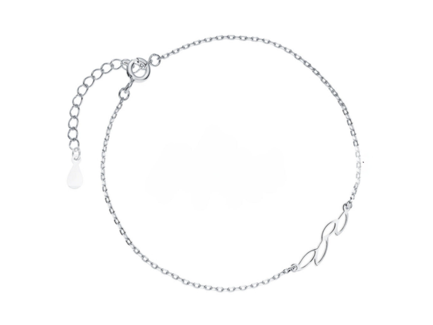 Olive Leaf Branch Charm Bracelet