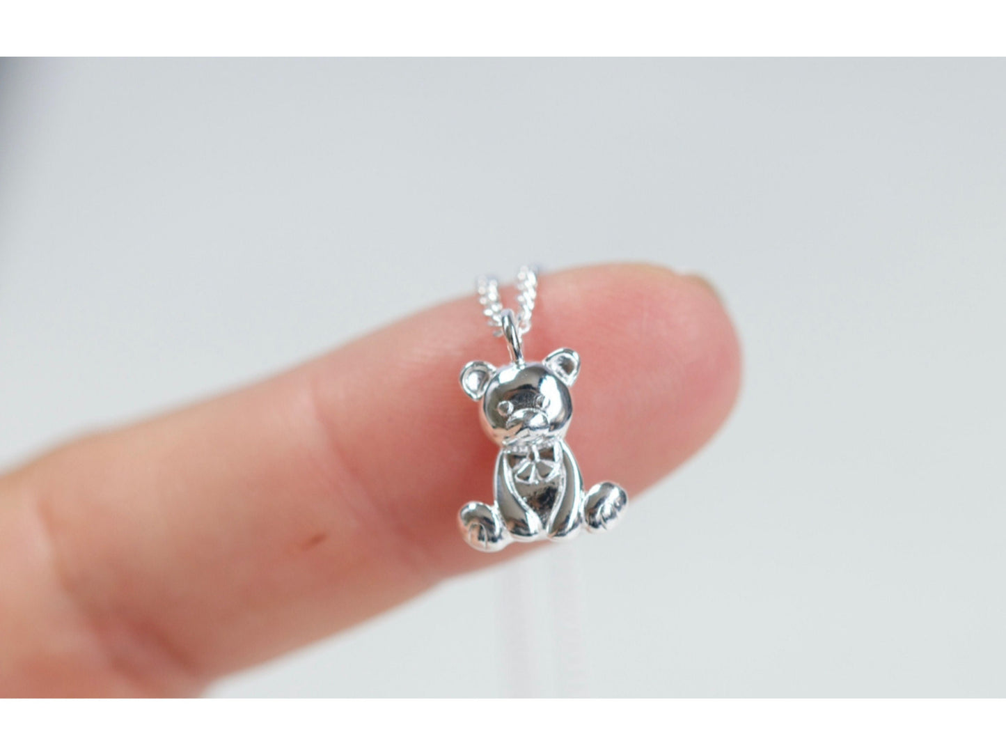 Teddy Bear Charm Necklace