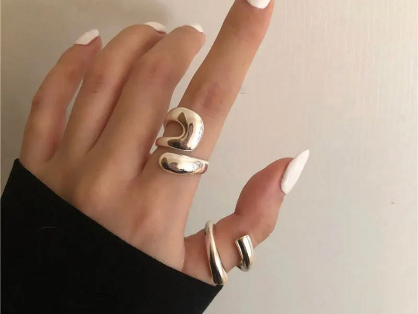 Irregular Chunky Ring Set
