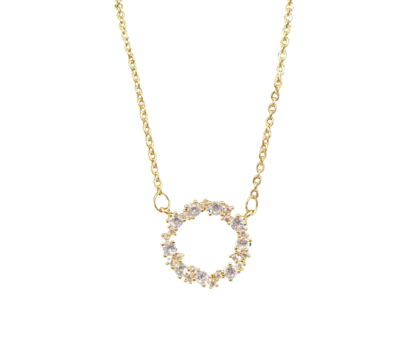 Diamonds Circle Pendent Necklace