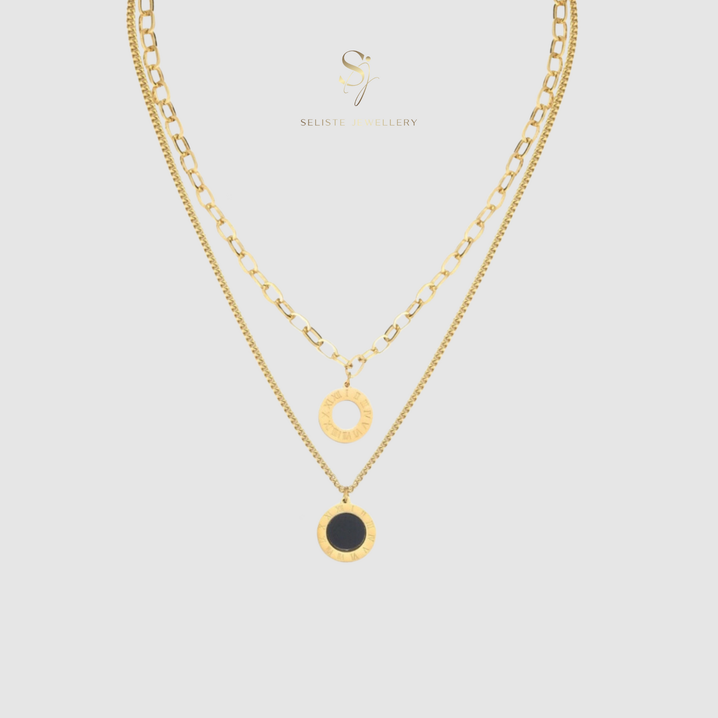 Coin Layer Pendant Necklace