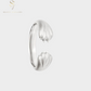 925 Sterling Silver Paw Cat Dog Open Ring