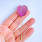 Real Pink Leaf Brooch