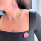 Real Pink Leaf Brooch