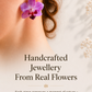Real Purple Orchid Flower Necklace
