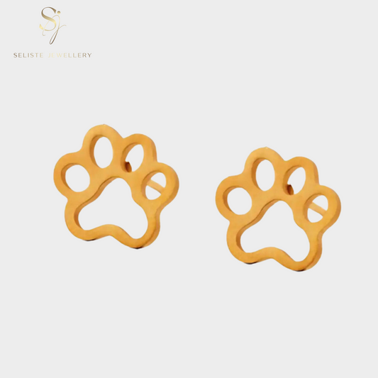 Tiny Paw Animal Stud Earrings