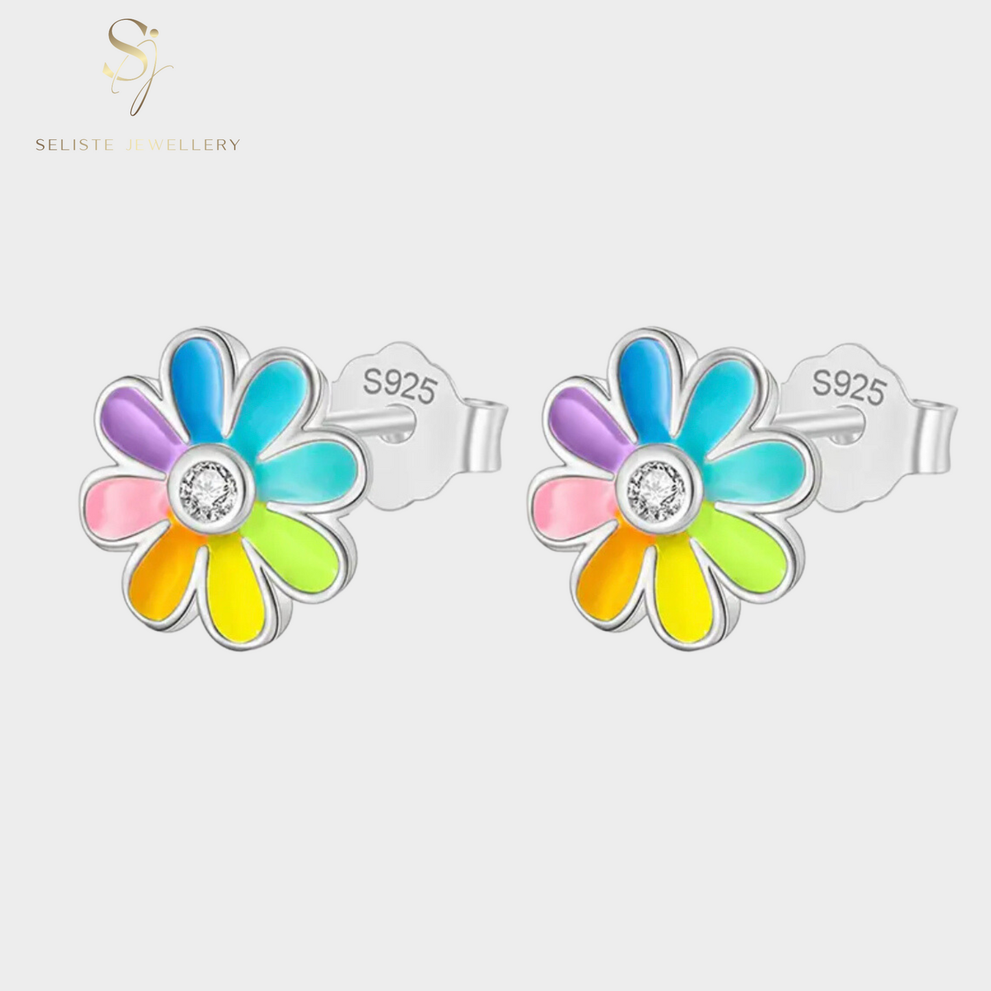 Dainty Daisy Flower Earrings