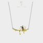 Tiny Bee Honey Pendent Necklace