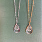 Real Dandelion Seed Teardrop Necklace