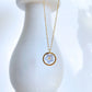 Forget Me Not Flower Circle Necklace