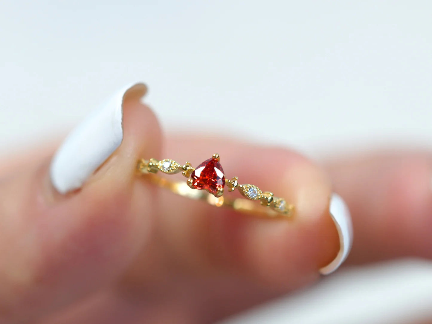 Big Chunky Diamond Gold Plated Look Fine CZ Ruby Stone Studded Party Finger  Ring at Best Price in Jalandhar