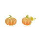 Dainty Pumpkin Stud Earrings