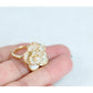 Luxury Gold Camellia Flower Ring