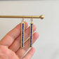 Minimalist Blue Lapis Lazuli Ear Wire Drop Earrings - Dainty Bohemian Navy Beads Long Dangling Birthstone Unique Hook Bridesmaids Earrings