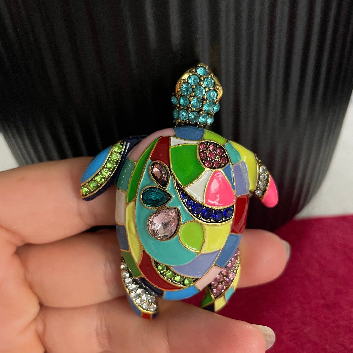 Bohemian Sea Turtle Pin Brooch