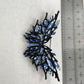 Vintage style blue sapphire butterfly pin brooch