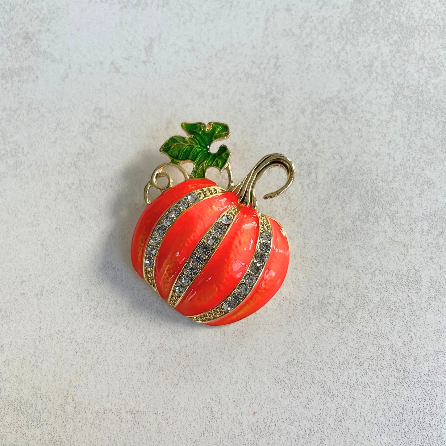 Retro Pumpkin Brooch