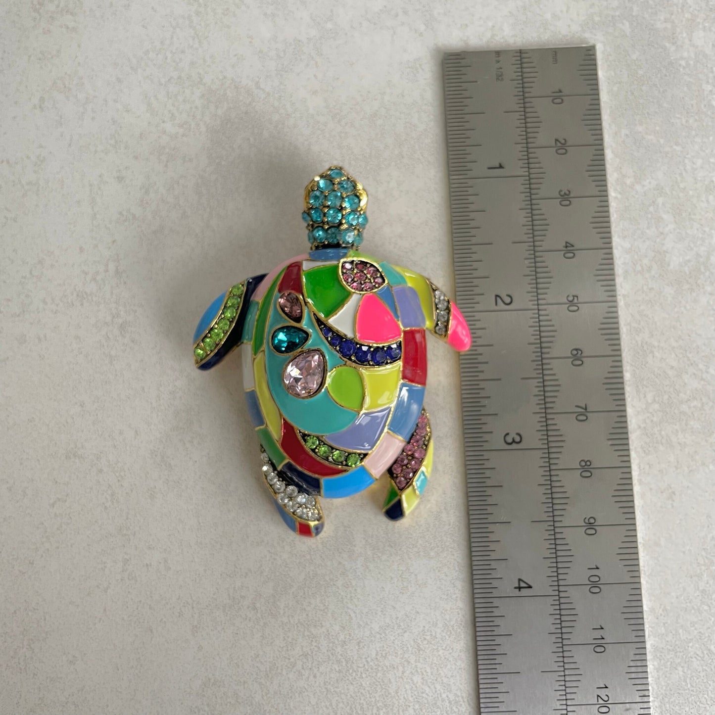 Bohemian Sea Turtle Pin Brooch