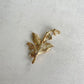 Delicate Lily of the valley flower gold pin brooch