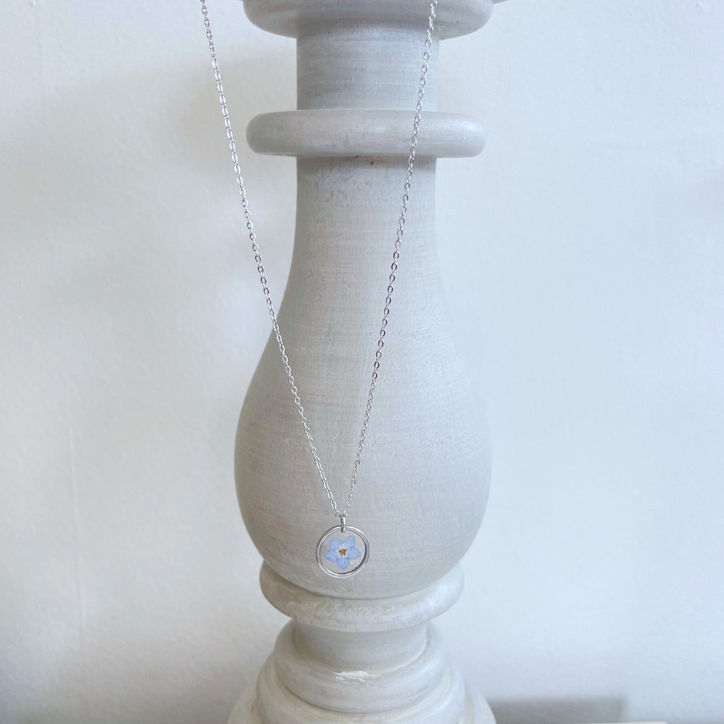 Forget Me Not Round Necklace