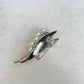 Vintage Style Lily of the valley flower silver pin brooch