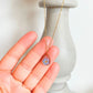 Real Forget Me Not Flower Teardrop Necklace