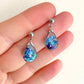 Blue Abalone Shell Teardrop Earrings