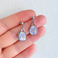 Forget Me Not Flower Teardrop Earrings