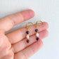 Red Garnet Gemstone Charm Huggie Earrings