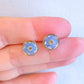 Forget Me Not Flower Shell Earrings