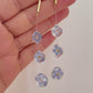 Forget Me Not Flower Raindrop Earrings