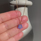 Tiny Forget Me Not Flower Charm Necklace