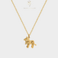 Dainty 3D Gold Lion Pendent Necklace