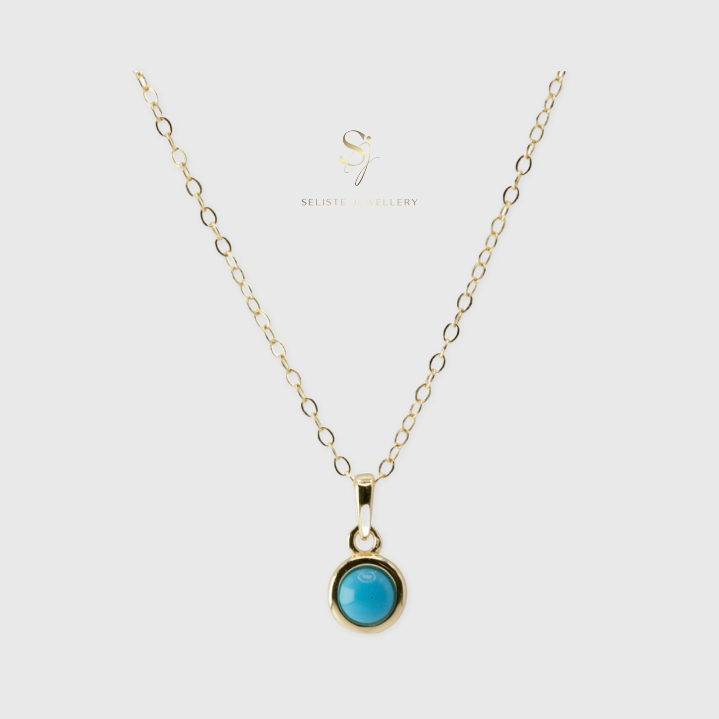 Mini Turquoise Charm Necklace