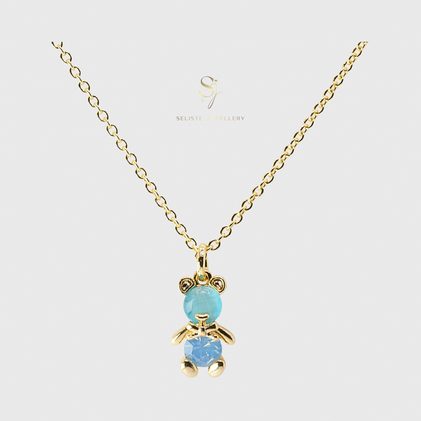 Teddy Bear Charm Necklace