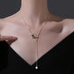 Luxury Black Camellia Flower Pearl Necklace