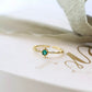 Minimalist Emerald Ring