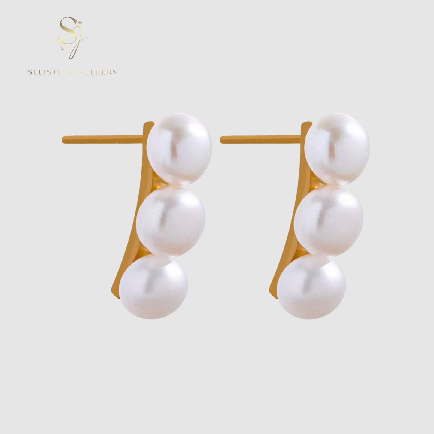 Bar Pearls Drop Earrings