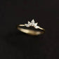 Dainty 925 Sterling Silver Stackable Ring-Thin Crystal Ring- Crown CZ Gold Ring -Staking Ring -Delicate Gold Ring -Silver Ring -Gift For Her
