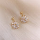 Minimalist Square Dangle Drop Crystal Earrings For Women,Elegant Gold Geometric Earrings,Wedding Earrings,Gold Crystal Earrings,Gift For Her