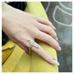 Silver Gothic Sleek Snake Open  Ring For Women  -Eternal Love Ring -  Evil Eyes Jewels - Big Snake Ring - Crystal Snake Ring - Gift For Her
