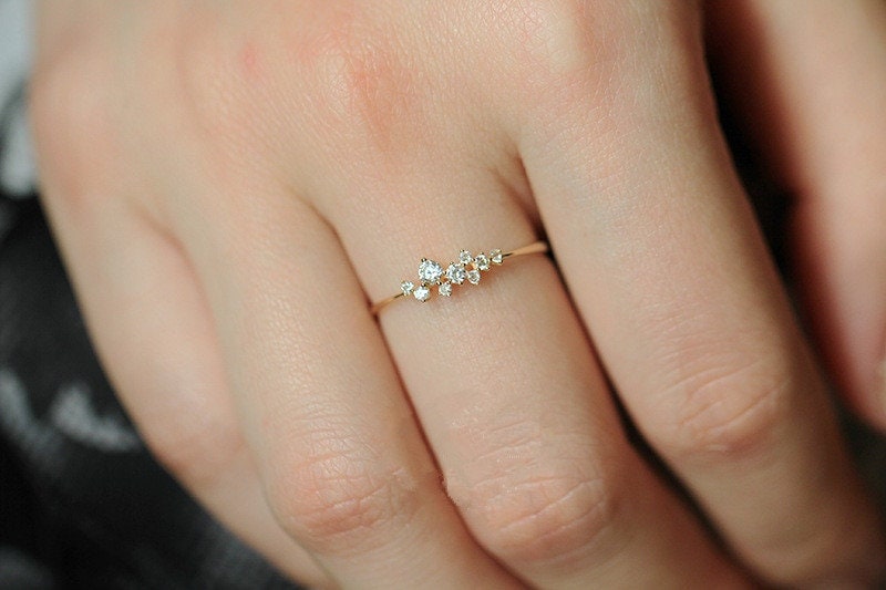 Simple cubic hot sale zirconia rings